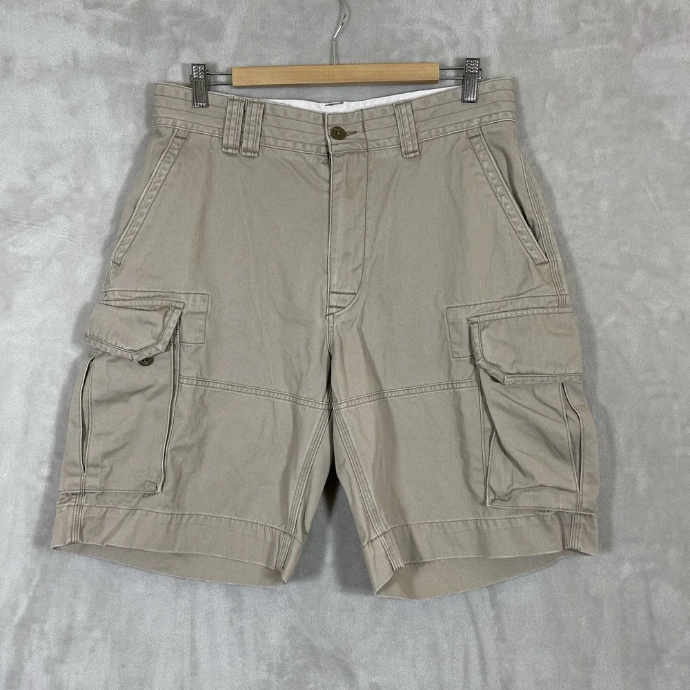 Vintage Polo Ralph Lauren Cargo Short Mens 32 Military Baggy Paratrooper Cotton